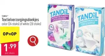 ALDI TANDIL Textielverzorgingsdoekjes aanbieding