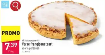 ALDI PÂTISSIER GAULTHIER Verse frangipanetaart 576g aanbieding