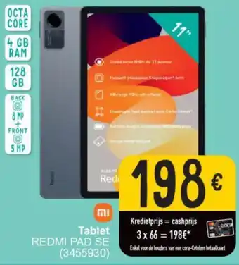 Cora Tablet REDMI PAD SE aanbieding