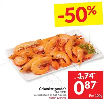 Intermarché Gekookte gamba's 100g aanbieding