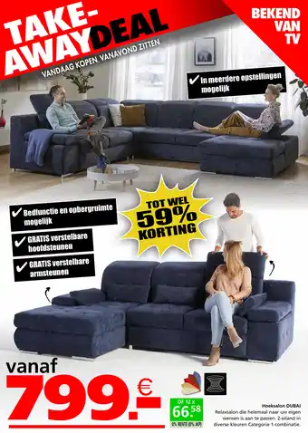 Seats and Sofas Hoeksalon Dubai aanbieding