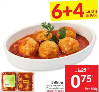 Intermarché Balletjes 100g aanbieding