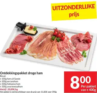 Intermarché Ontdekkingspakket droge ham 400g aanbieding