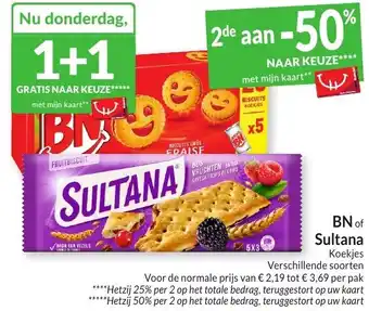 Intermarché BN of Sultana Koekjes aanbieding