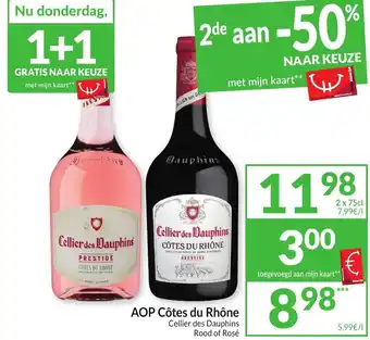 Intermarché AOP Côtes du Rhône aanbieding