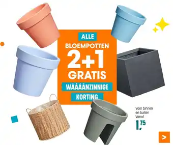 Kwantum ALLE BLOEMPOTTEN aanbieding