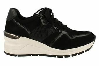 Berca Shoes Marco Tozzi Sneaker Dames Earth Edition - Zwart aanbieding