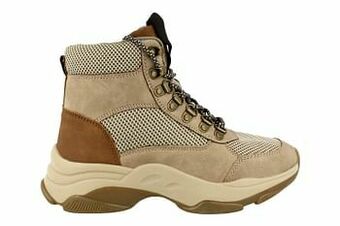 Berca Shoes Sprox Bottine Dames Vegan Trend Bergbottien Trend Mesh - Beige aanbieding
