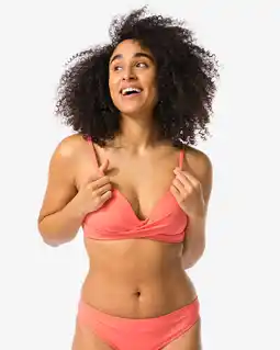 HEMA HEMA Dames Bikinitop Koraal (koraal) aanbieding