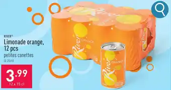 ALDI RIVER Limonade orange, 12 x 15 cl aanbieding