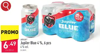 ALDI Jupiler Blue 4%, 6 x 33 cl aanbieding