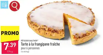 ALDI PÂTISSIER GAULTHIER Tarte à la frangipane fraîche 576g aanbieding