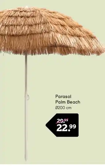 Leen Bakker Parasol Palm Beach aanbieding