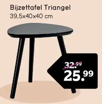 Leen Bakker Bijzettafel Triangel aanbieding