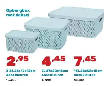 Happyland Opbergbox met deksel aanbieding