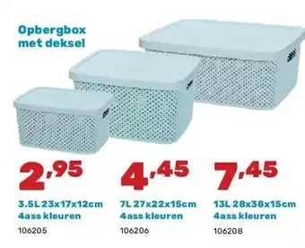 Happyland Opbergbox met deksel aanbieding