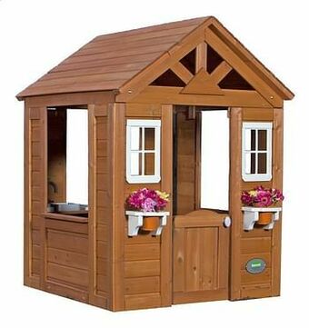 Dreamland Backyard Discovery houten speelhuisje Timberlake aanbieding