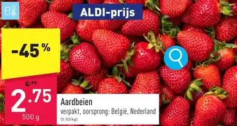 ALDI Aardbeien 500g aanbieding