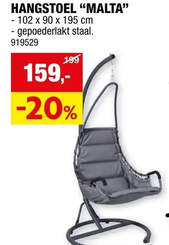 Hubo HANGSTOEL MALTA aanbieding