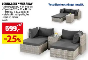Hubo LOUNGESET MESSINA aanbieding