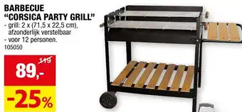 Hubo BARBECUE CORSICA PARTY GRILL aanbieding