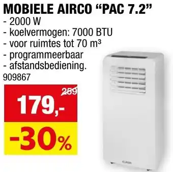 Hubo MOBIELE AIRCO PAC 7.2 aanbieding