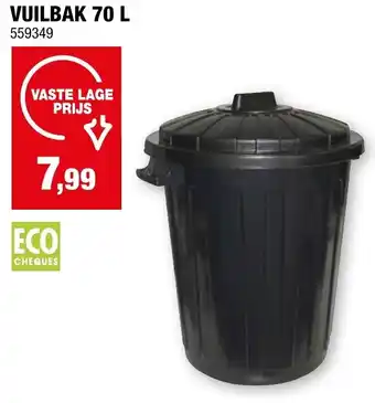 Hubo VUILBAK 70 L aanbieding