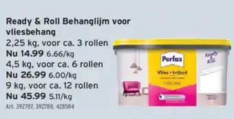 GAMMA Ready & Roll Behanglijm voor vliesbehang 2.25kg aanbieding