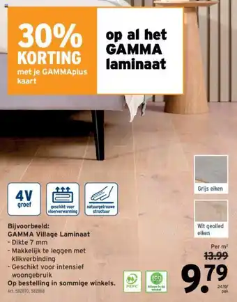 GAMMA Village Laminaat Per m² aanbieding