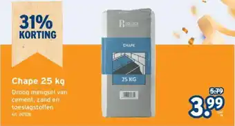 GAMMA Chape 25 kg aanbieding