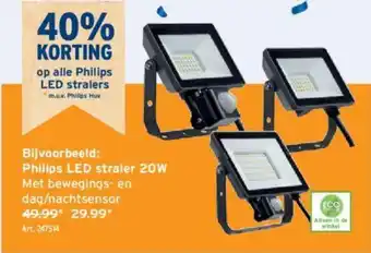 GAMMA Philips LED straler 20W aanbieding