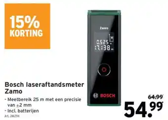 GAMMA Bosch laseraftandsmeter Zamo aanbieding