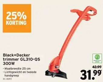 GAMMA Black+Decker trimmer GL310-QS 300W aanbieding