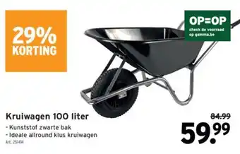 GAMMA Kruiwagen 100 liter aanbieding