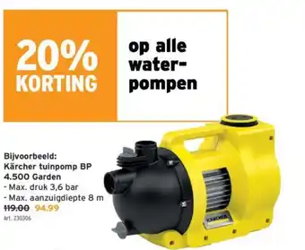 GAMMA Kärcher tuinpomp BP 4.500 Garden aanbieding