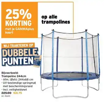 GAMMA Trampoline 244cm aanbieding