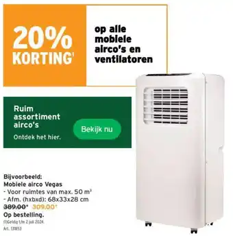 GAMMA Mobiele airco Vegas aanbieding