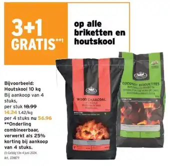 GAMMA Houtskool 10 kg aanbieding