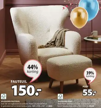 Jysk VILDSUND FAUTEUIL aanbieding