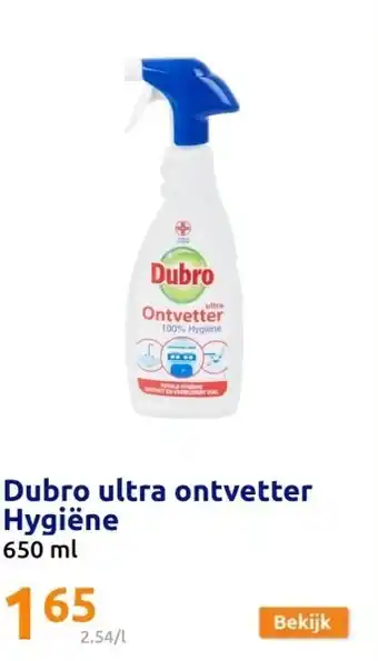 Action Dubro ultra ontvetter Hygiëne aanbieding