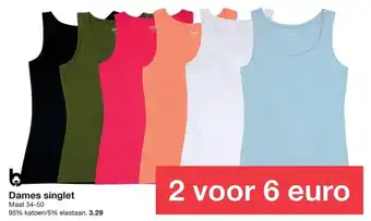 Zeeman Dames singlet aanbieding