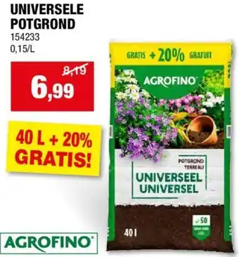 Hubo UNIVERSELE POTGROND aanbieding