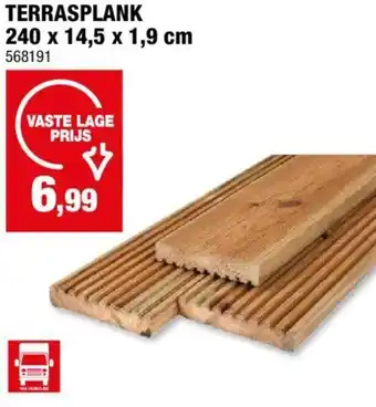 Hubo TERRASPLANK 240 x 14.5 x 1.9 cm aanbieding