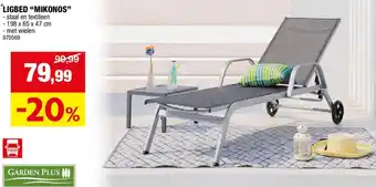 Hubo LIGBED MIKONOS aanbieding