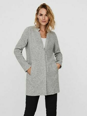 Vero Moda Vest Vero Moda Lange Vest Grijs Zeer Trendy Mooie Stijl - Grijs