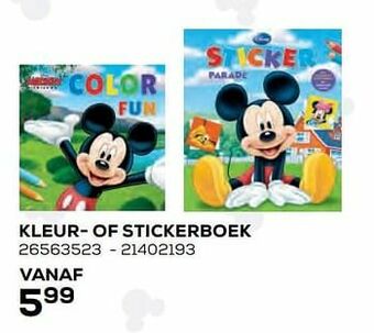 Kleur- of stickerboek
