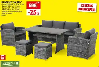 Hubo LOUNGESET SOLANA aanbieding