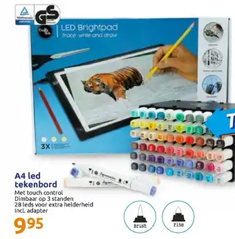 Action A4 LED Tekenbord aanbieding