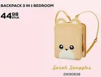 Backpack 3 in 1 bedroom sarah snuggles