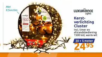 Action Luxuriance Lights Kerstverlichting Cluster 35m aanbieding